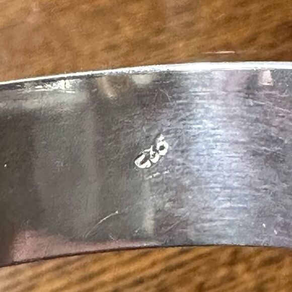 Sterling Silver Vintage Celtic Knot Cuff Bracelet - Picture 6 of 6